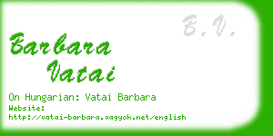 barbara vatai business card